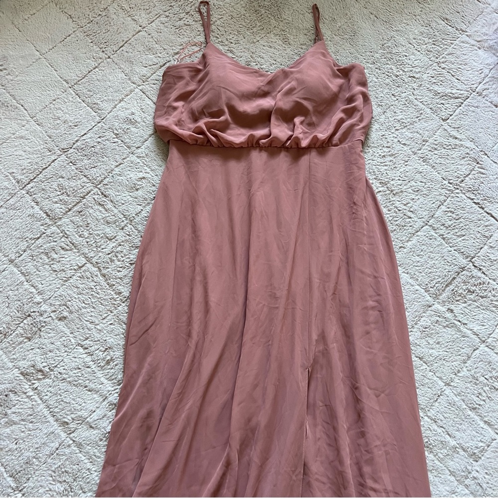 NWT Birdy Grey Gwennie Chiffon Blouson Maxi Dress Wedding Guest Formal Size L